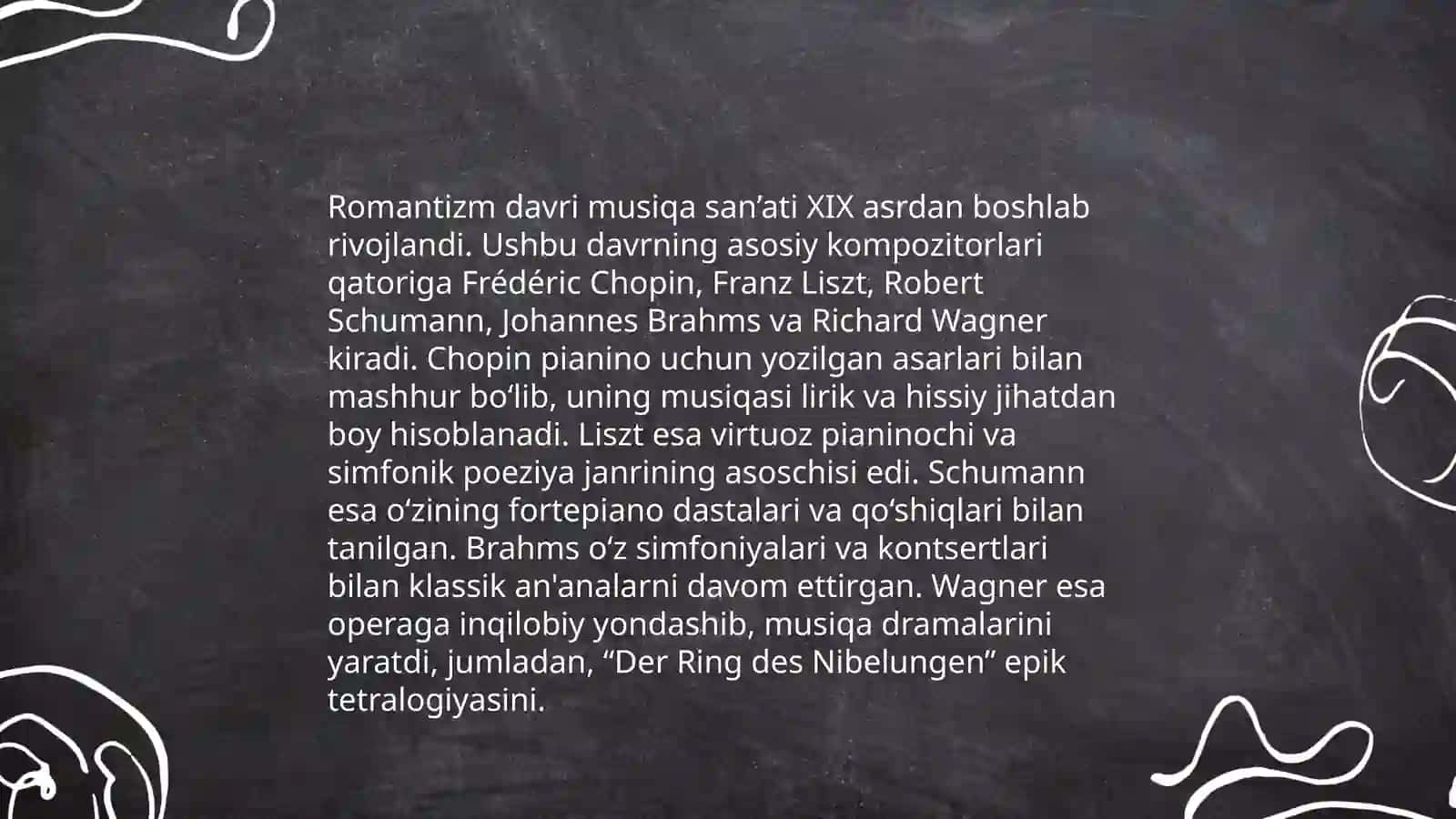 Musiqa san'atida romantizm davri 4