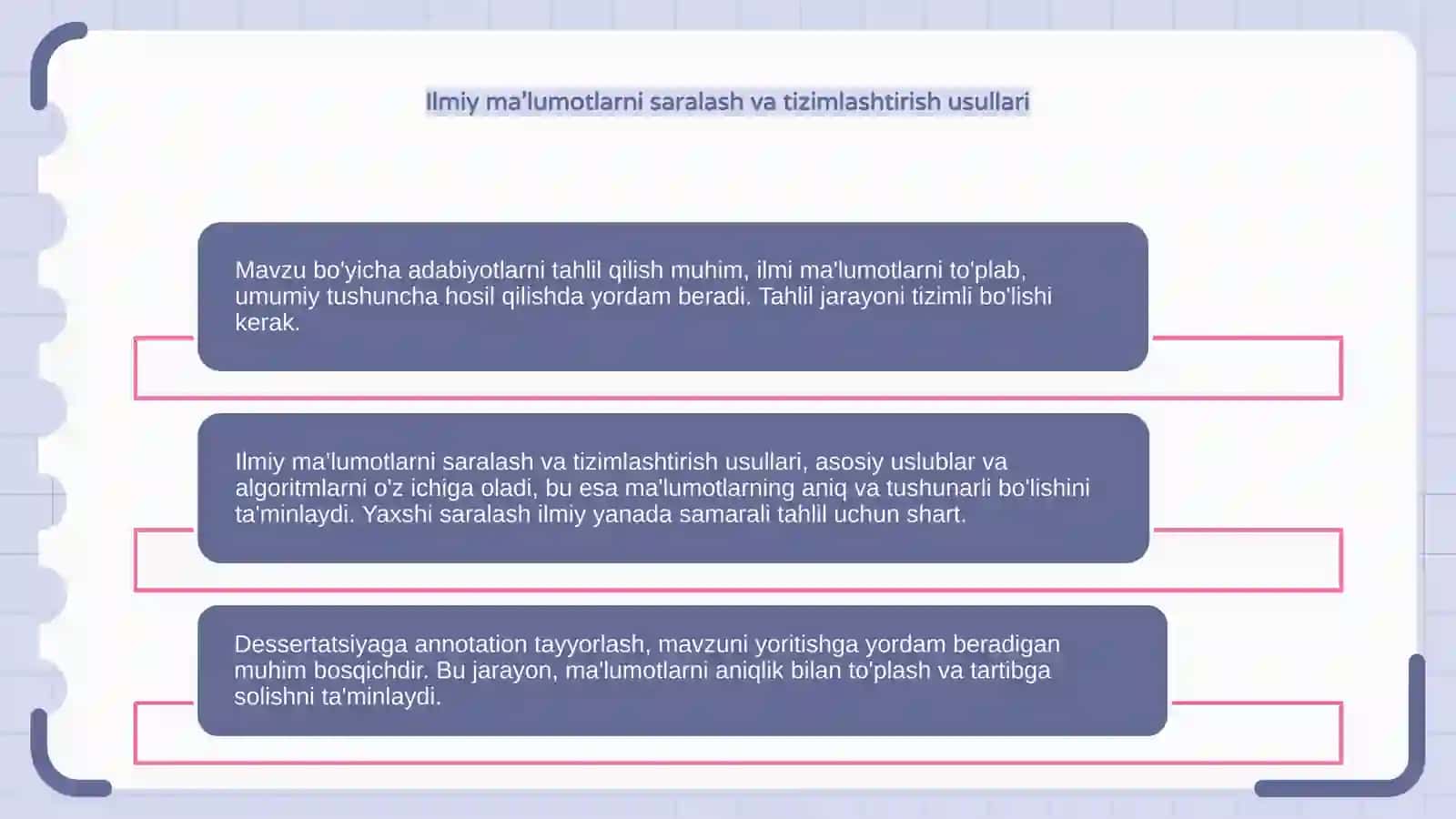 Adabiyotlarni tahlil qilish 4