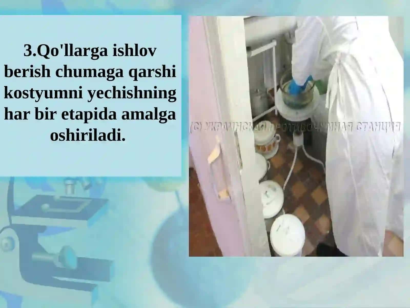 O'latga qarshi kiyim yechinish tartibi 4