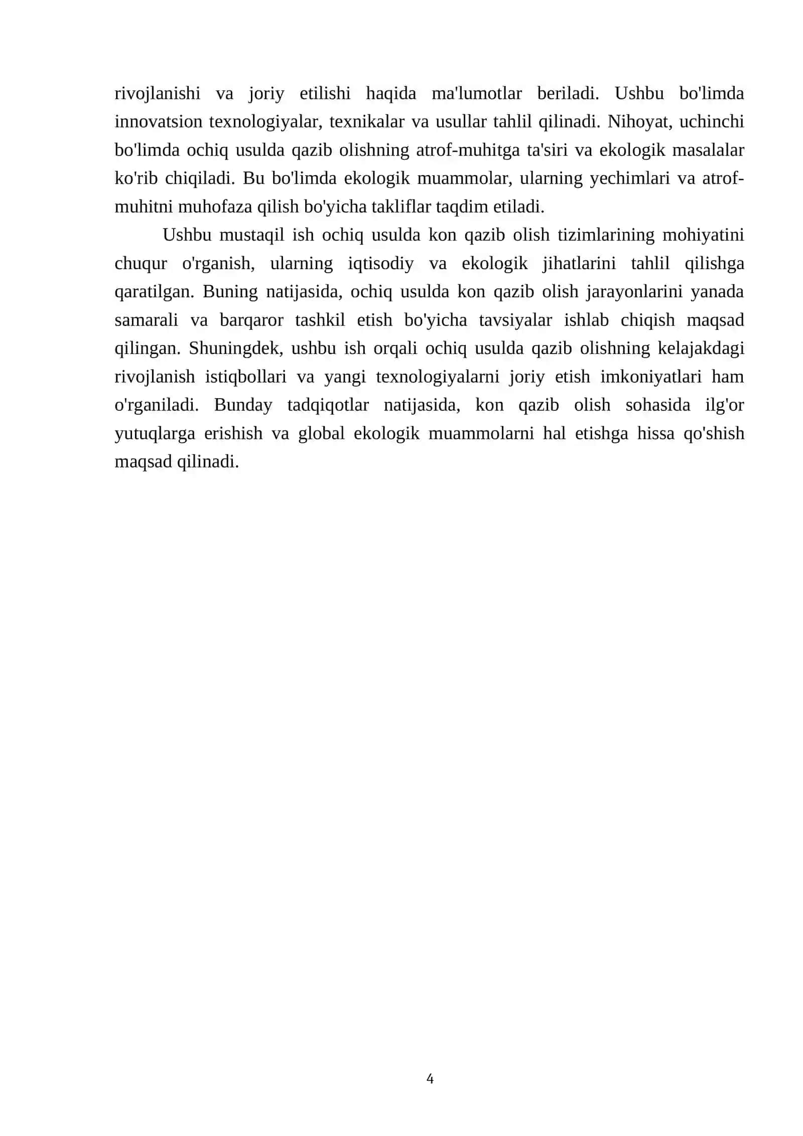 Konlarni ochiq usulda qazib olish tizimlari 4