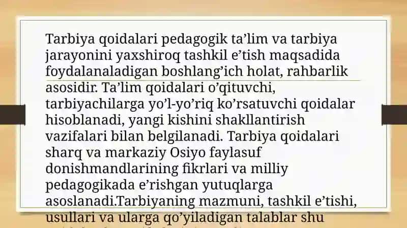 Pedagogik Faoliyatda Tarbiyat Urlari va Usullari 4