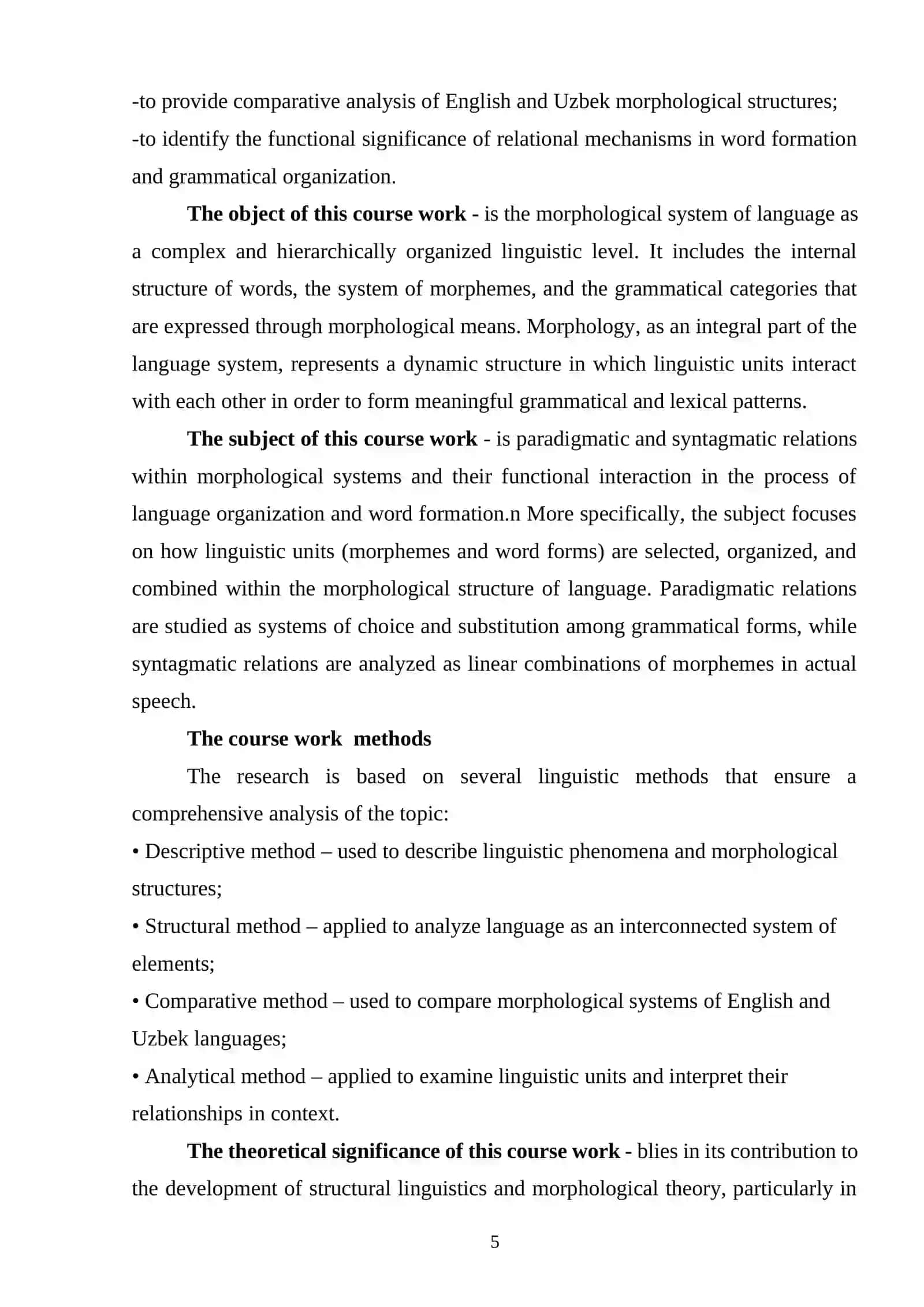 Paradigmatic and syntagmatic Relation in Morphological Systems 4