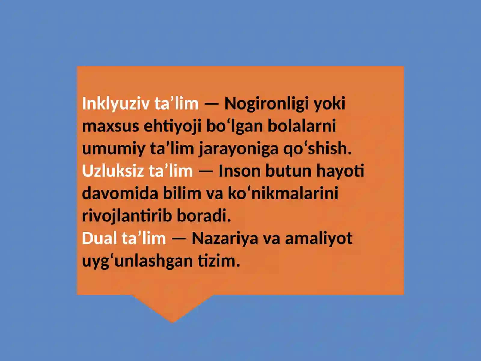 Ta'lim tizimi turlari va shakllari 4