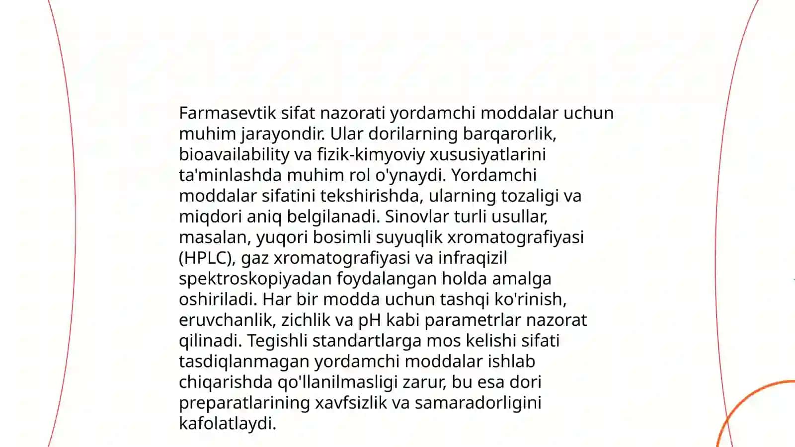Tayyor dori vositalari ishlab chiqarishda ishlatiladigan yordamchi moddalar 4