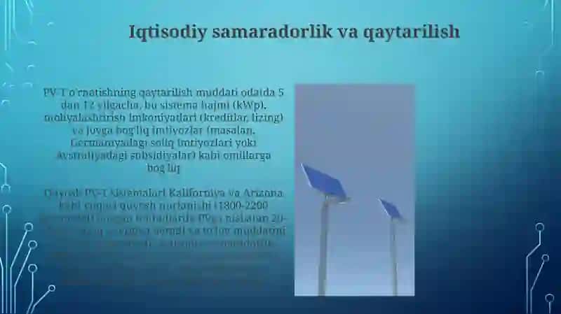 Quyosh fotoelektrik-issiqlik qurilmalari 4