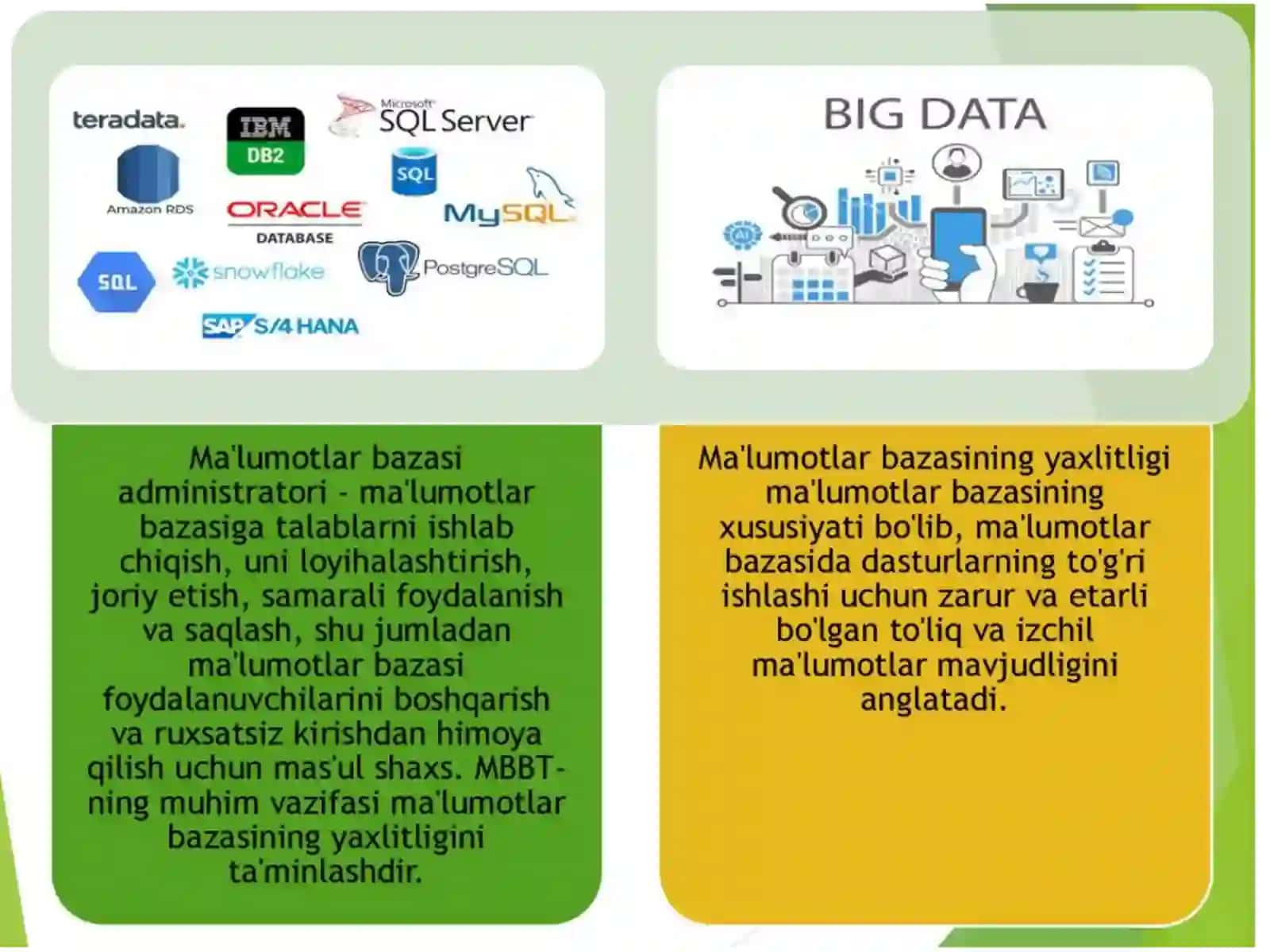 Access ma`lumotlar bazasini boshqarish tizimi 4