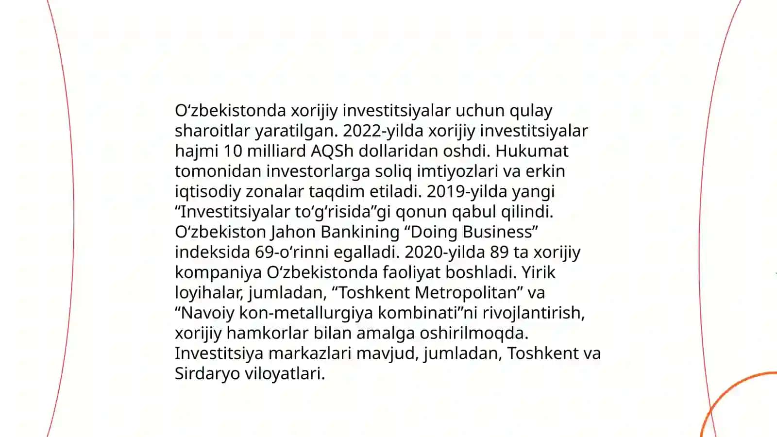 Xorijiy investitsiyalar va ularni iqtisodiyotga ta'siri 4