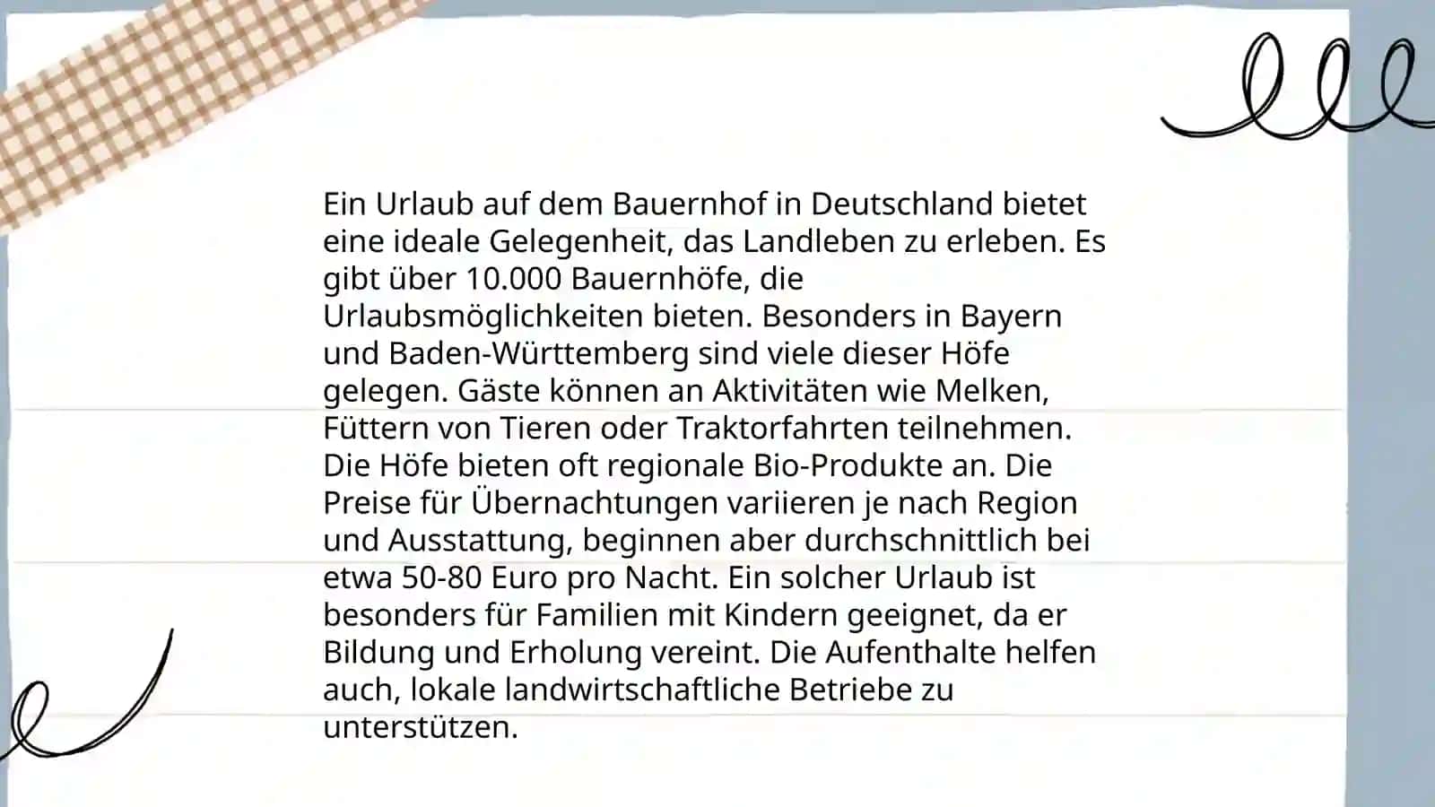 Urlaub in der Landwirtschaft 4