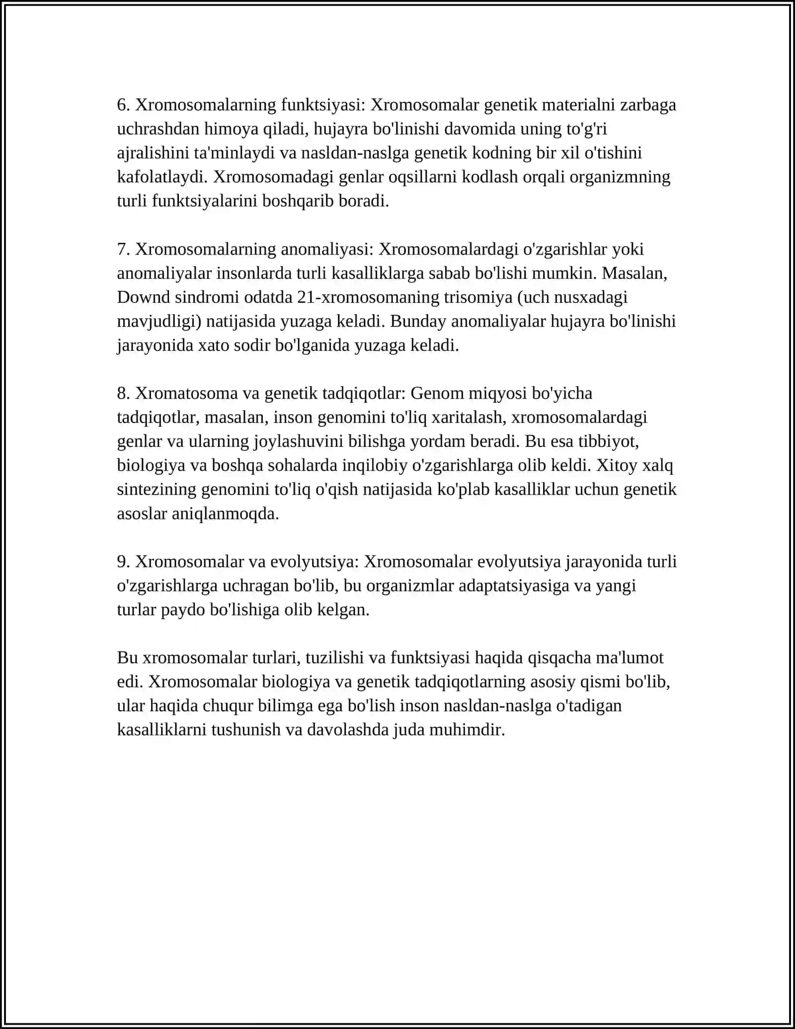 IRSIYATNING XROMOSOMA NAZARIYASI 4