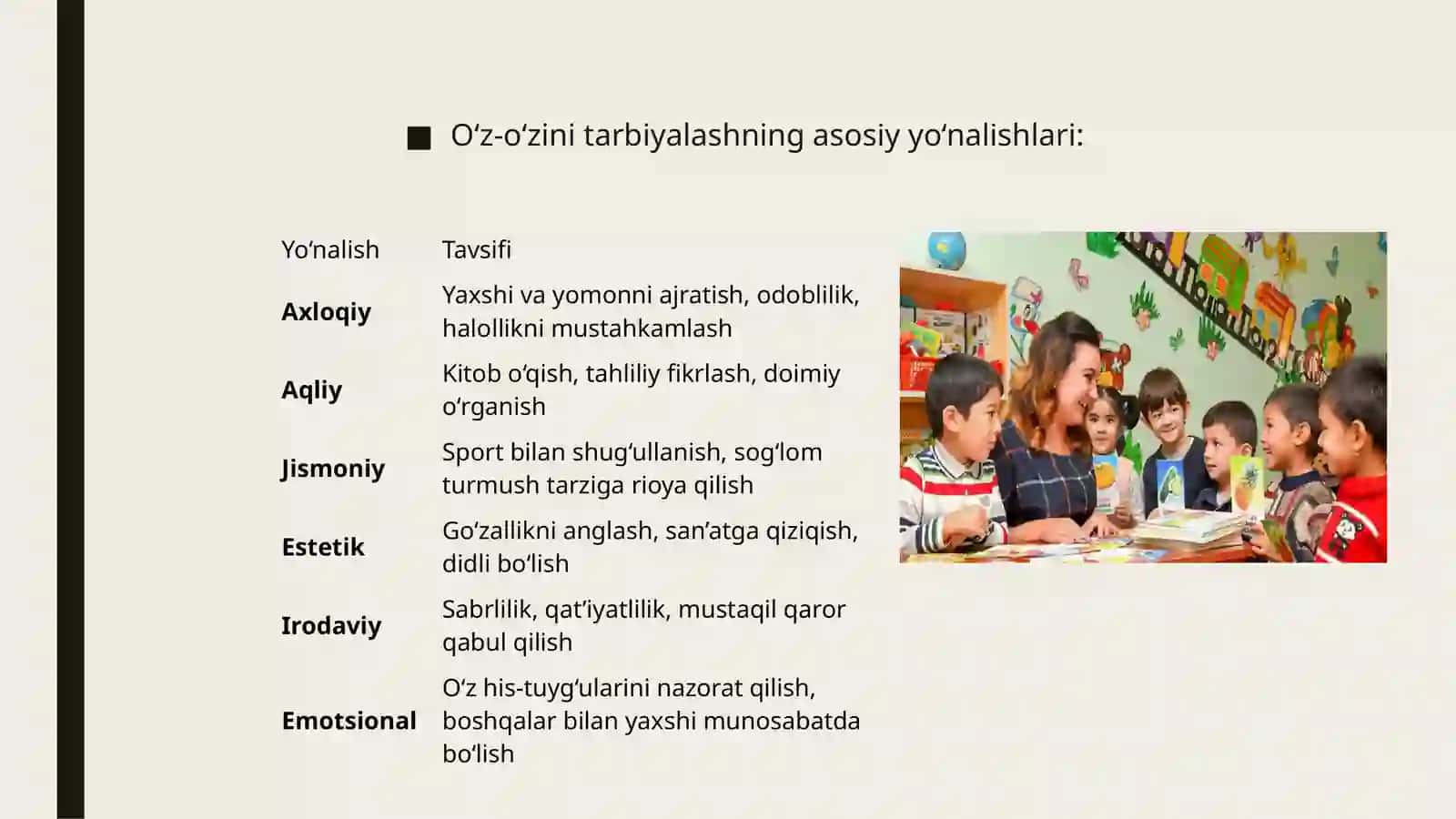 RIVOJLANISH PSIXOLOGIYASI FANIDAN TAYYORLAGAN TAQDIMOTI 4