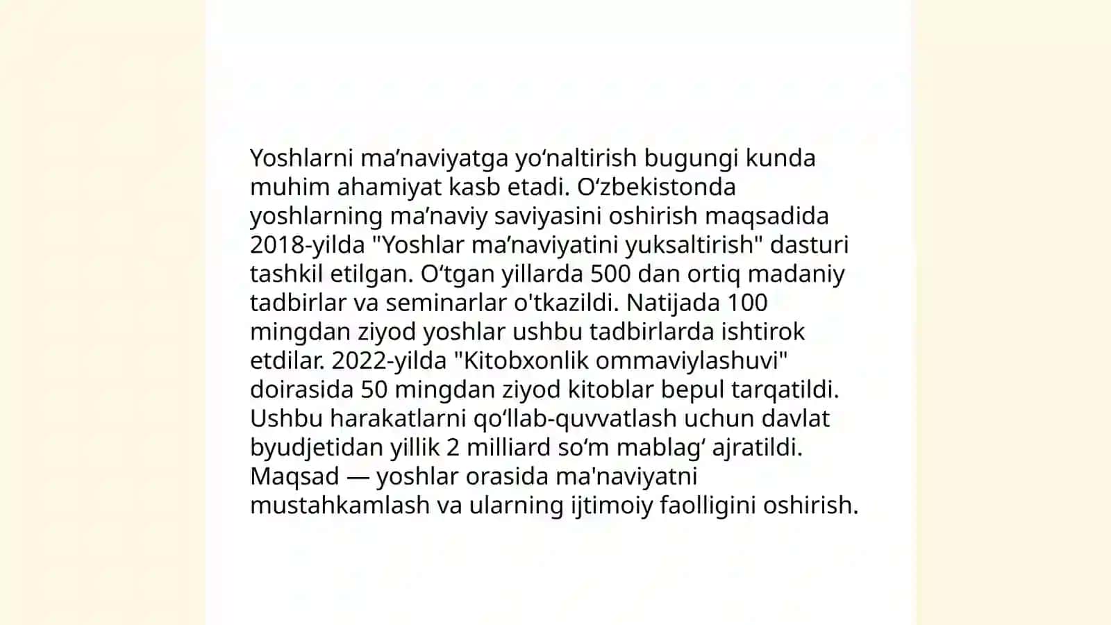 Tarbiyaviy jarayonlarda yot va zararli gʻoyalarga qarshi kurash. Rejepova Durdona 4