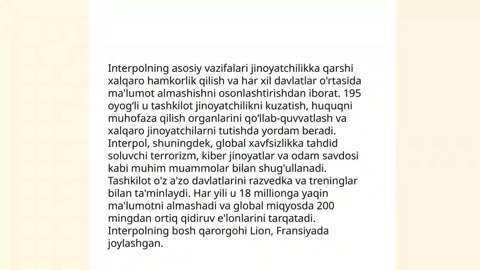 Interpol haqida 4