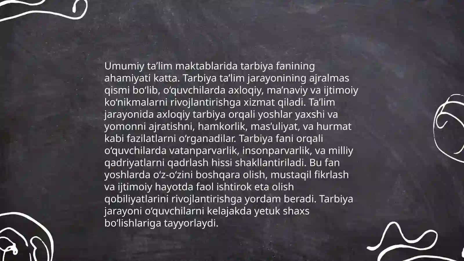 Umumiy ta'lim maktablarida tarbiya fanini joriy etishning dolzarbligi maqsad va vazifalari 4