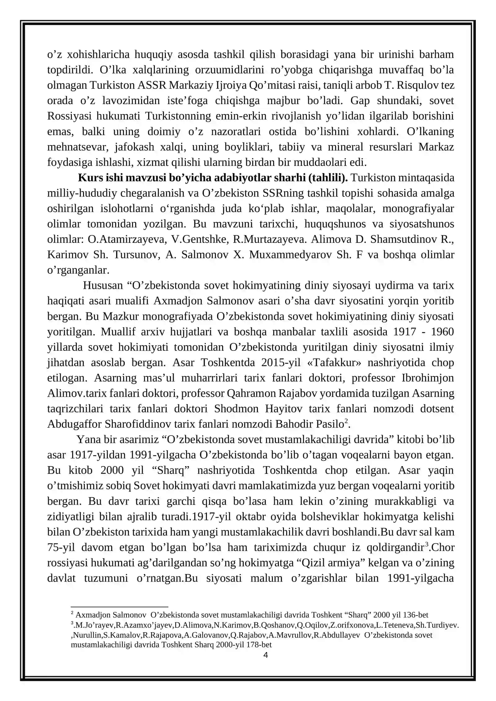Turkiston mintaqasida milliy-hududiy chegaralanish va O’zbekiston SSRning tashkil topishi 4