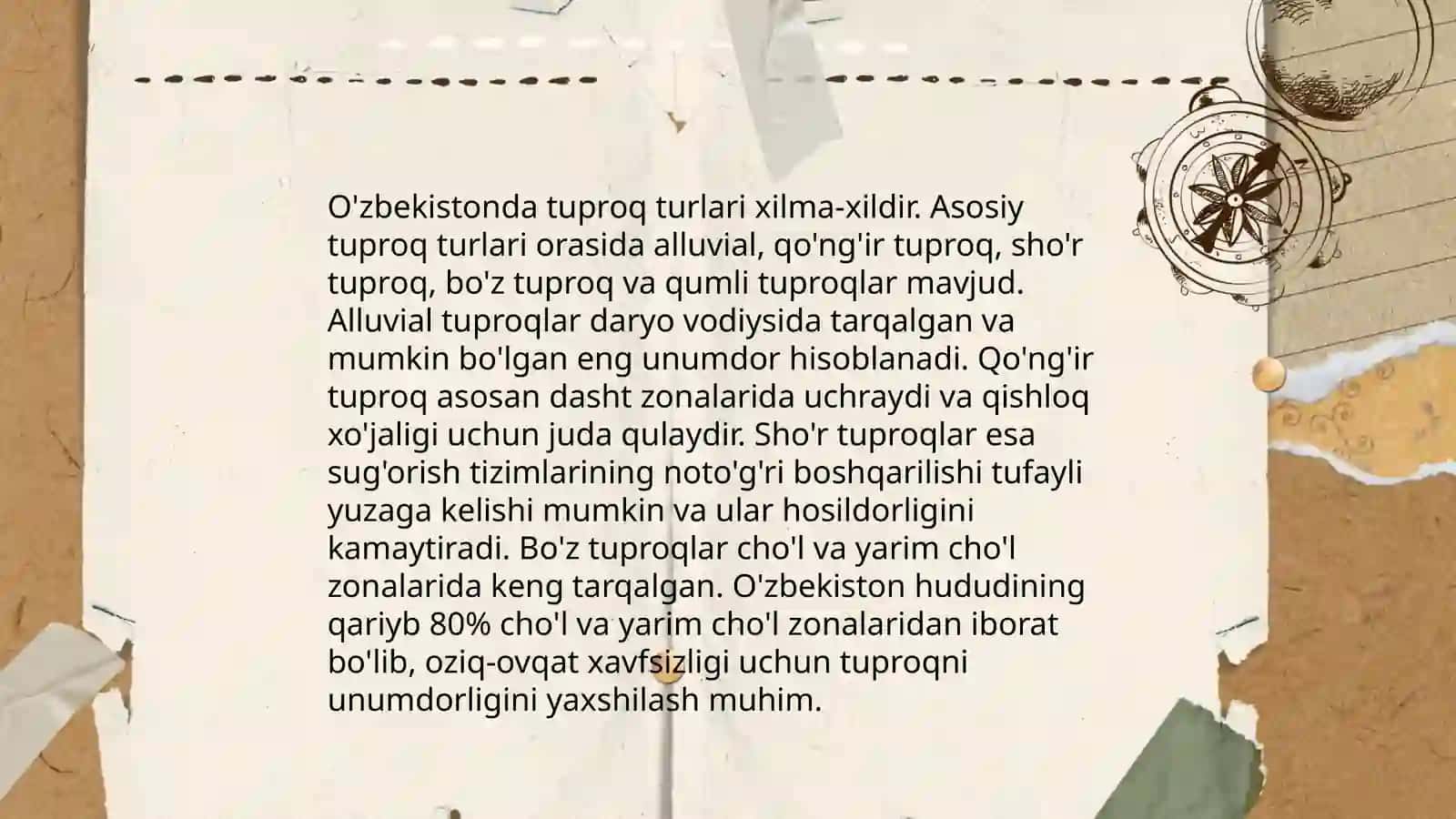 Ozbekistonda tuproqlar geografiyasini rivojlanishi 4