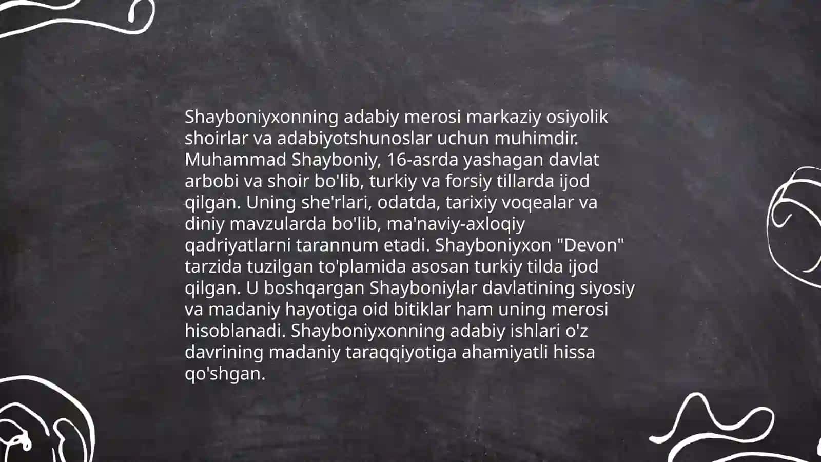 Muhammad Shayboniy ijodi 4