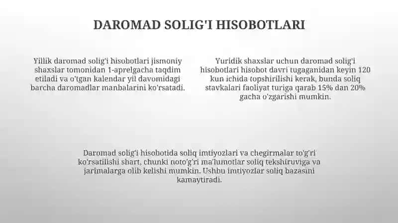 Soliq hisobotlari va ularning turlari 4
