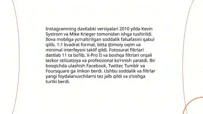 Instagramning yaratilishi va asoschilari (Kevin Systrom va Mike Krieger) 4