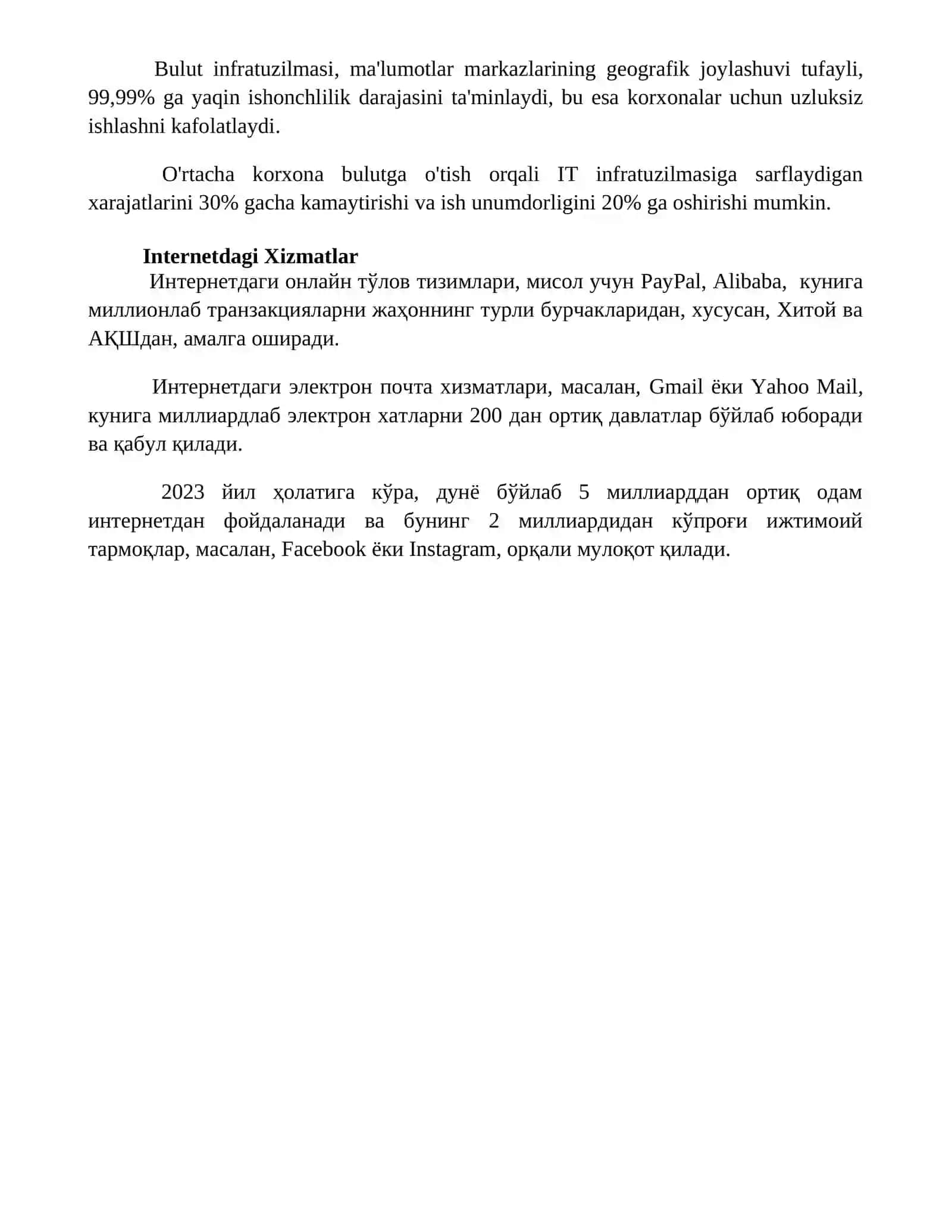 Internet tehnologiyalari asoslari 4