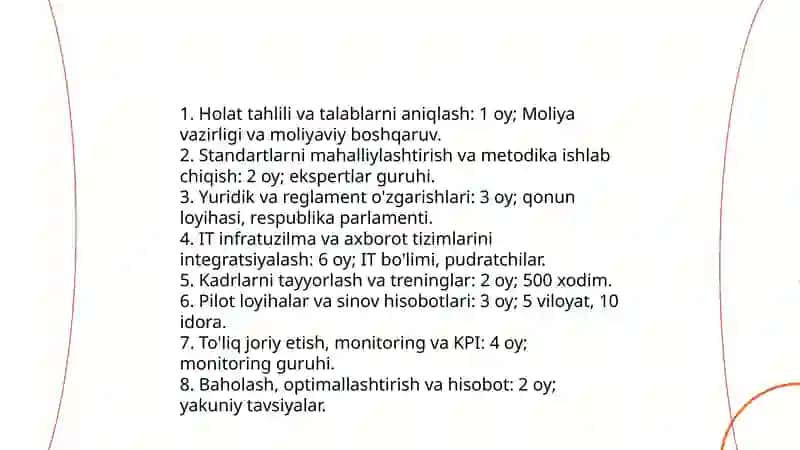 O'zbekistonda MHXS ga o'tish bo'yicha amalga oshirilayotgan islohotlar 4