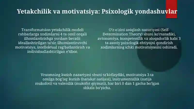 Harbiy rahbar va ofitserlar faoliyatida psixologik bilimlarning o‘rni 4