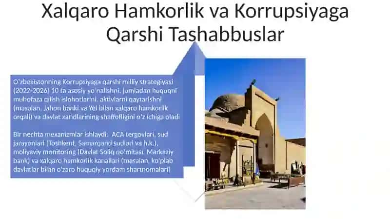 Õzbekistonda korrupsiyaga qarshi kurash mexanizmlari 4