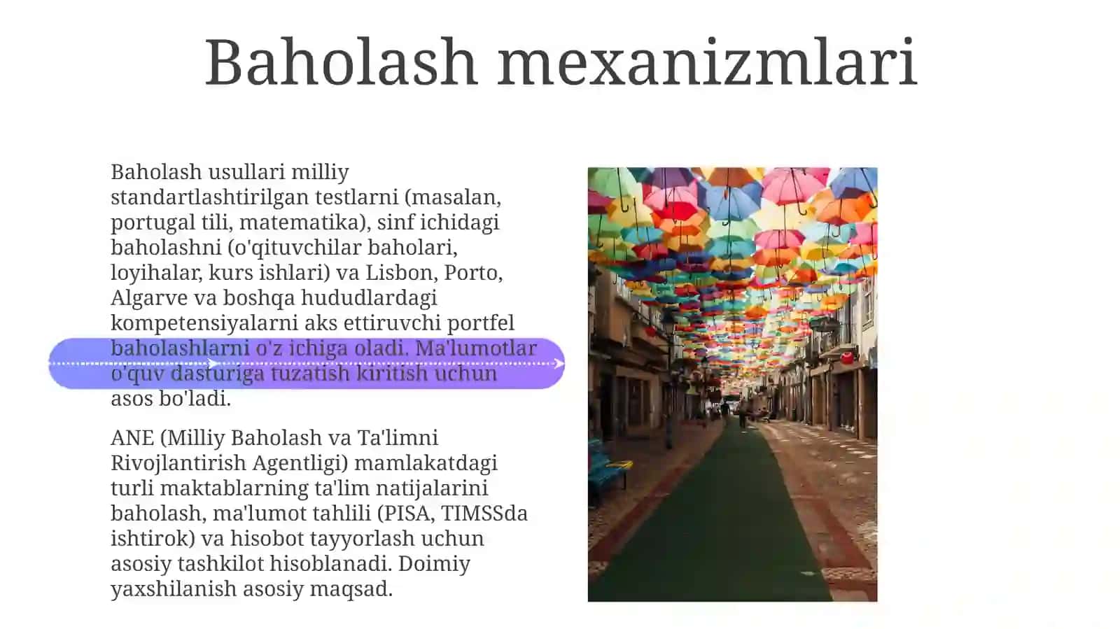 Portugaliyada ta'lim tizimi va baholash mezonlari 4