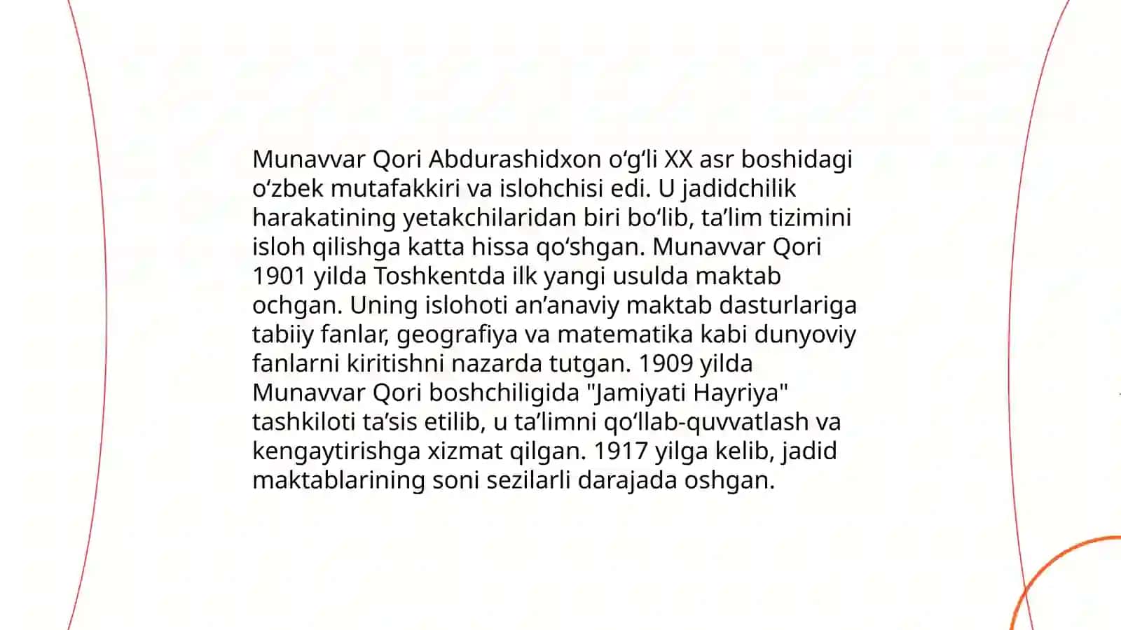 Jadid ma'rifatparvarlarining o'lka ijtimoiy-ma'naviy hayotida tutgan o'rni 4