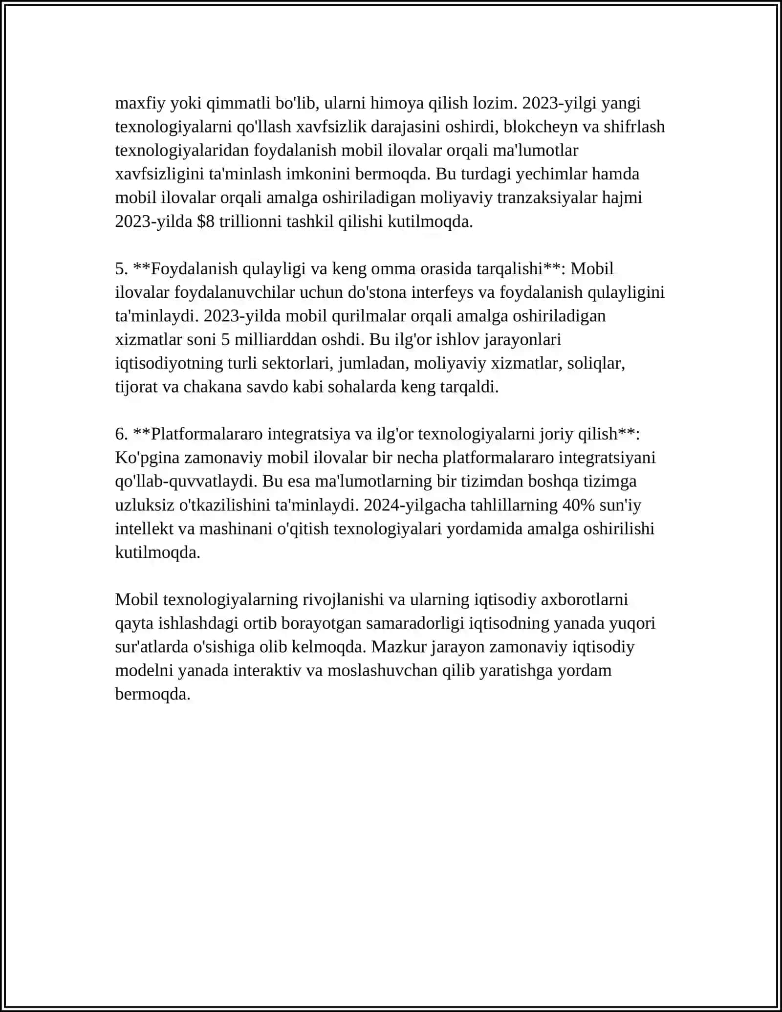 IQTISODIY AXBOROTLARNI QAYTA ISHLASH JARAYONIDA MOBIL ILOVALARDAN FOYDALANISH TEXNOLOGIYALARI 4