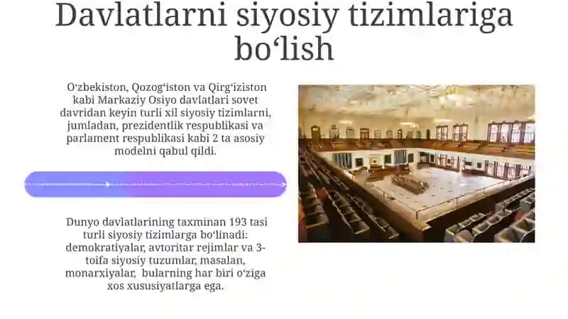 Asosiy Siyosiy Tuzumlarning Xususiyatlari 4