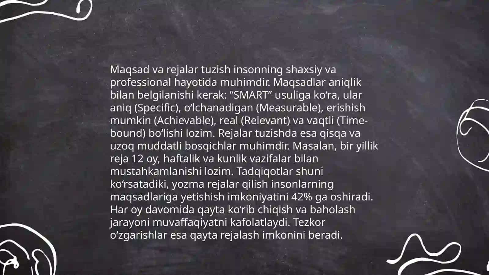 O'z-o'zini tarbiyalash va o'z ustida ishlash tajriba to'plash 4