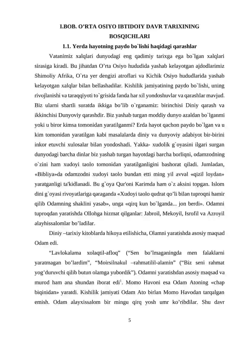 O’rta Osiyo Ibtidoiy Davr Tarixining Bosqichlari 4
