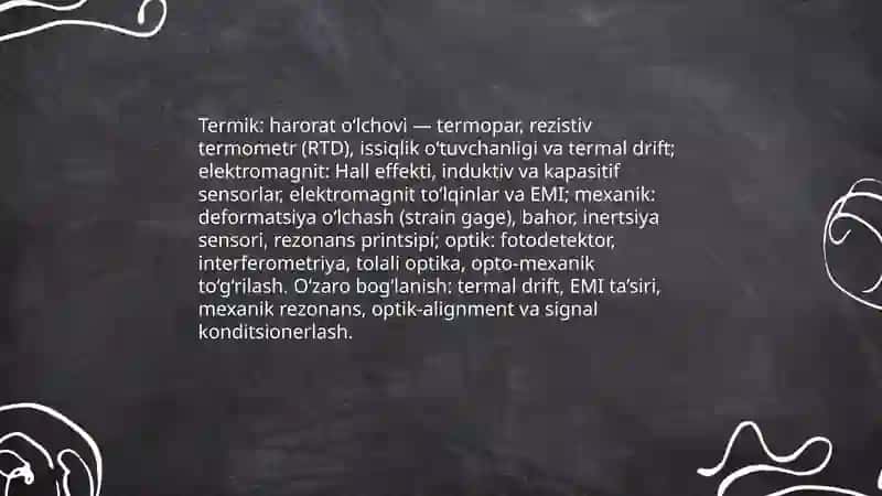 Olchash qurulmalarini elamentlari tuzulishing fizik asoslari va ular orasdagi boglanish 4