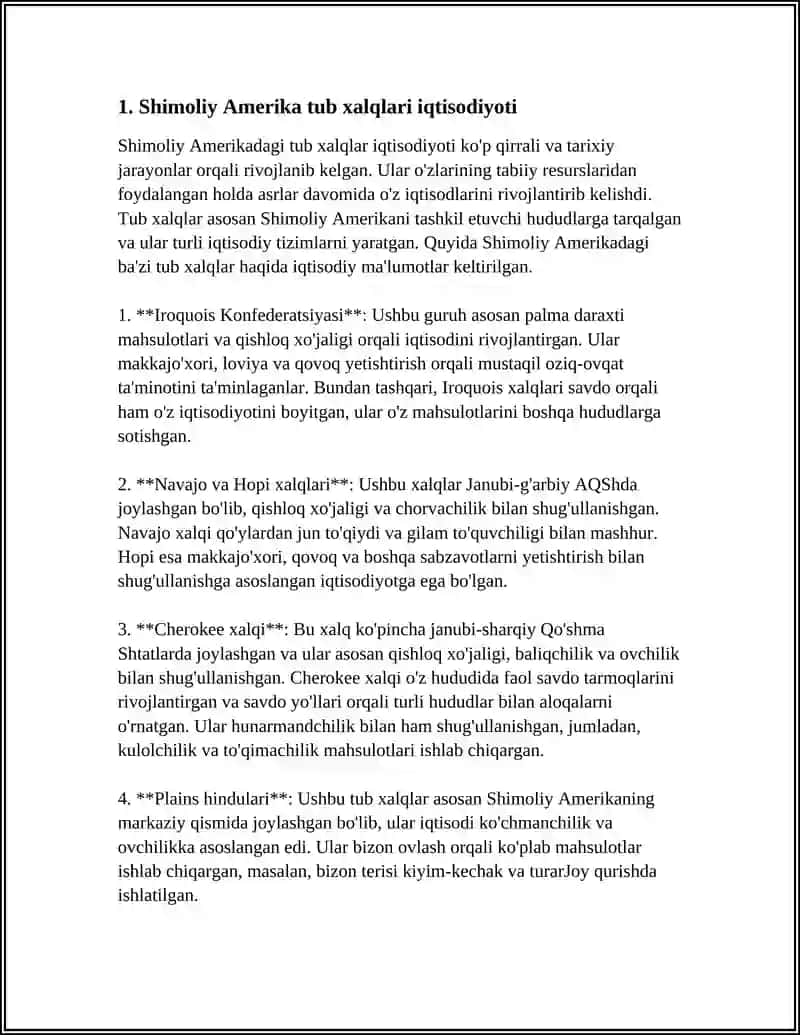 SHIMOLIY AMERIKA XALQLARI XÕJALIGI VA MADANIYATI 4