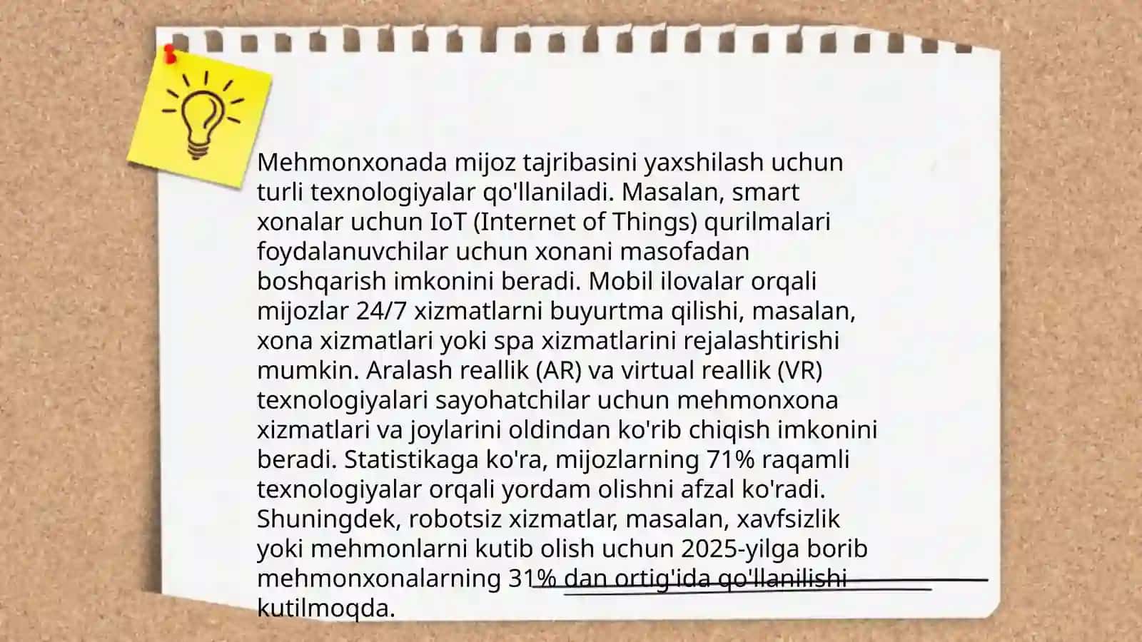 Mehmonxona xo’jaligida innovatsion faoliyatni rejalashtirish 4