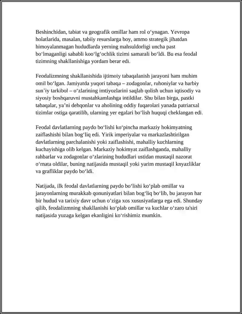 ILK FEODAL DAVLATLAR 4
