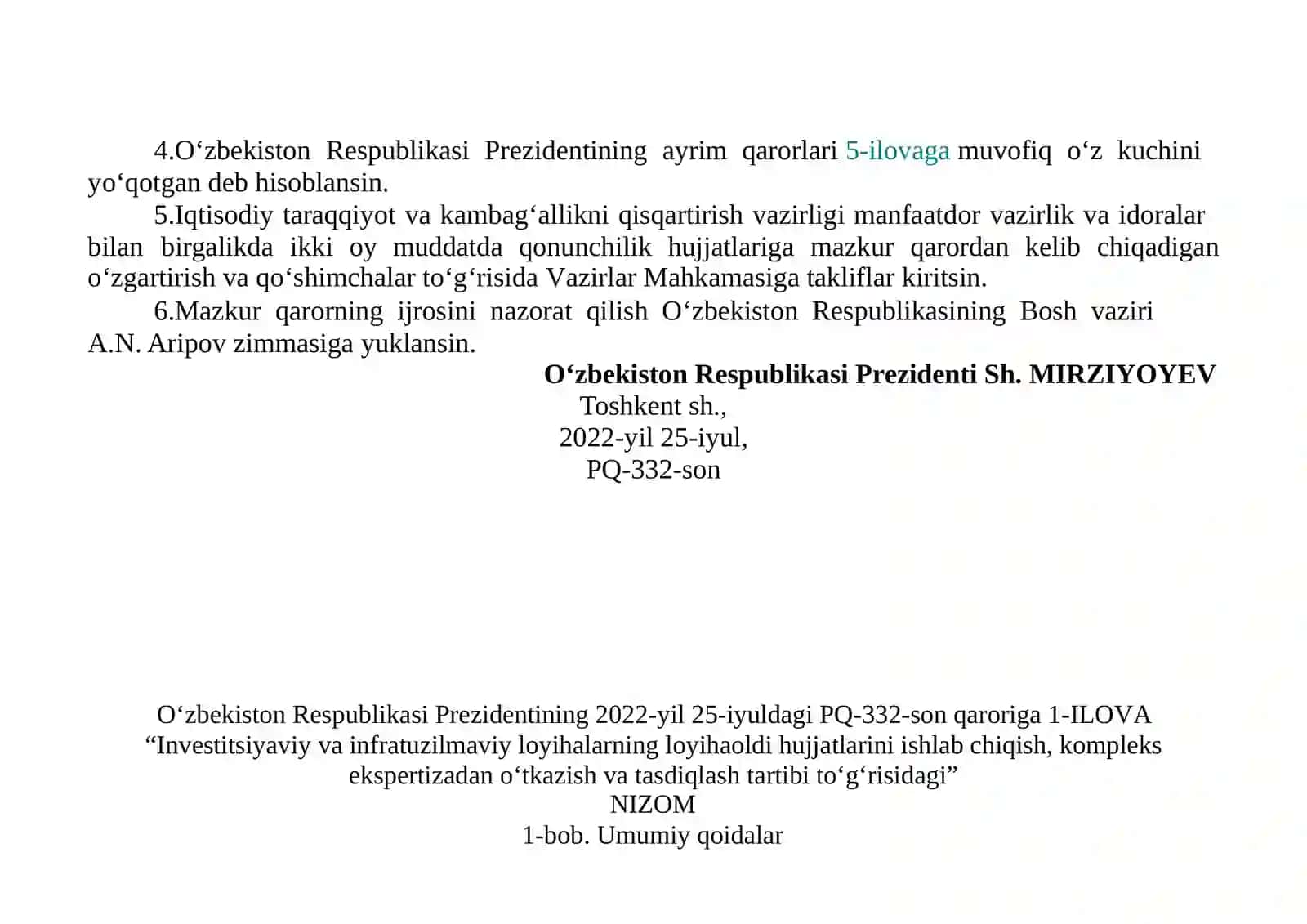 YO’LQURILISHITANLOV(TENDER)SAVDOLARIGAQATNASHISHUCHUN TAYYORLANADIGANHUJJATLARGAILIVALAR 4