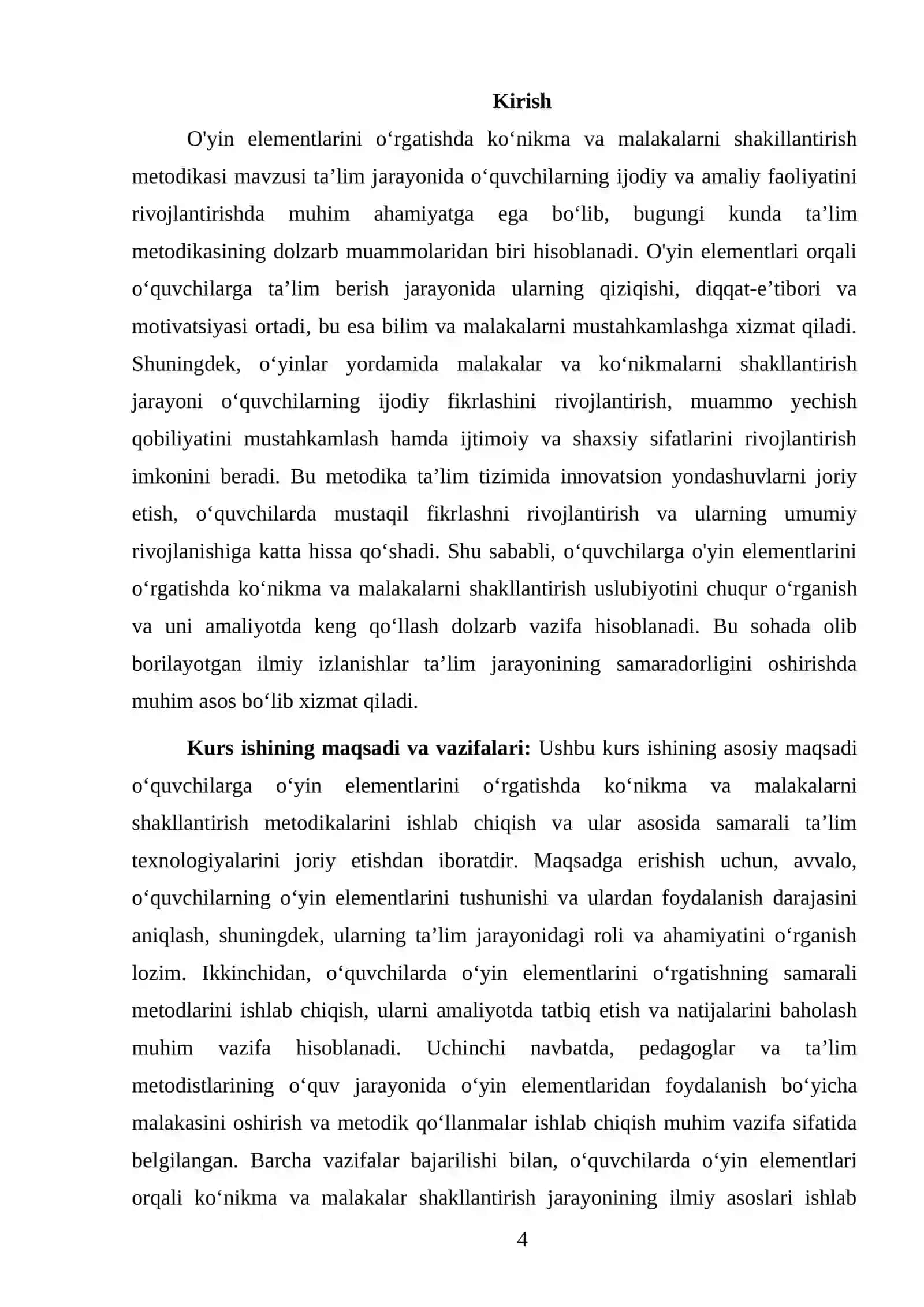 O'yin elementlarini o'rgatishda ko'nikma va malakalarni shakillantirish metodikasi 4