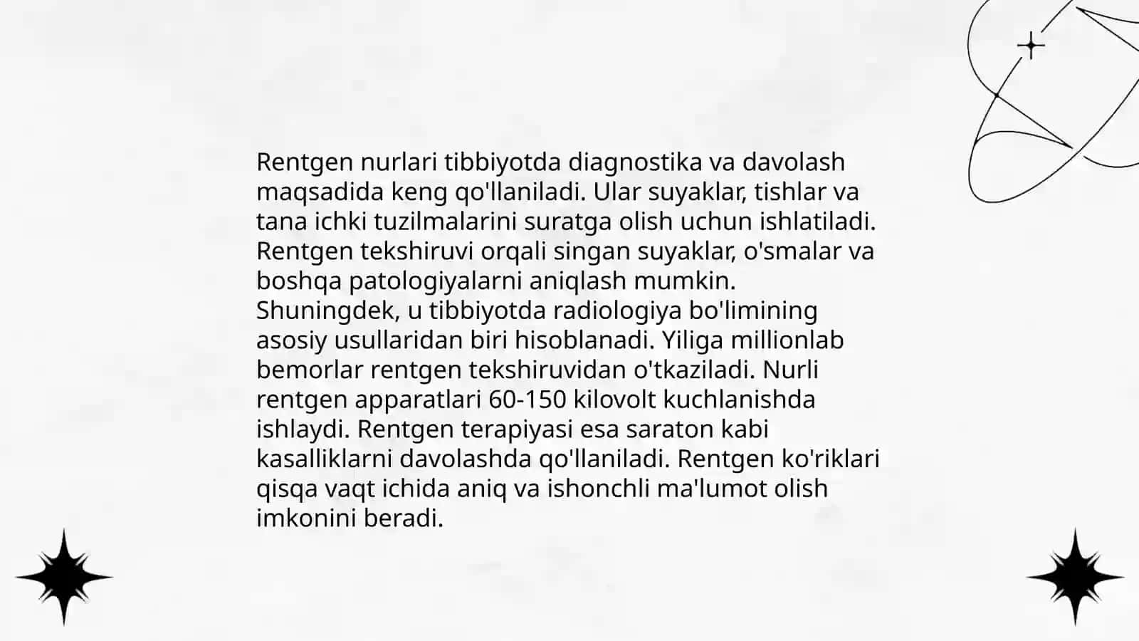 Rentgen nurlarini oʻrganish tarixi 4