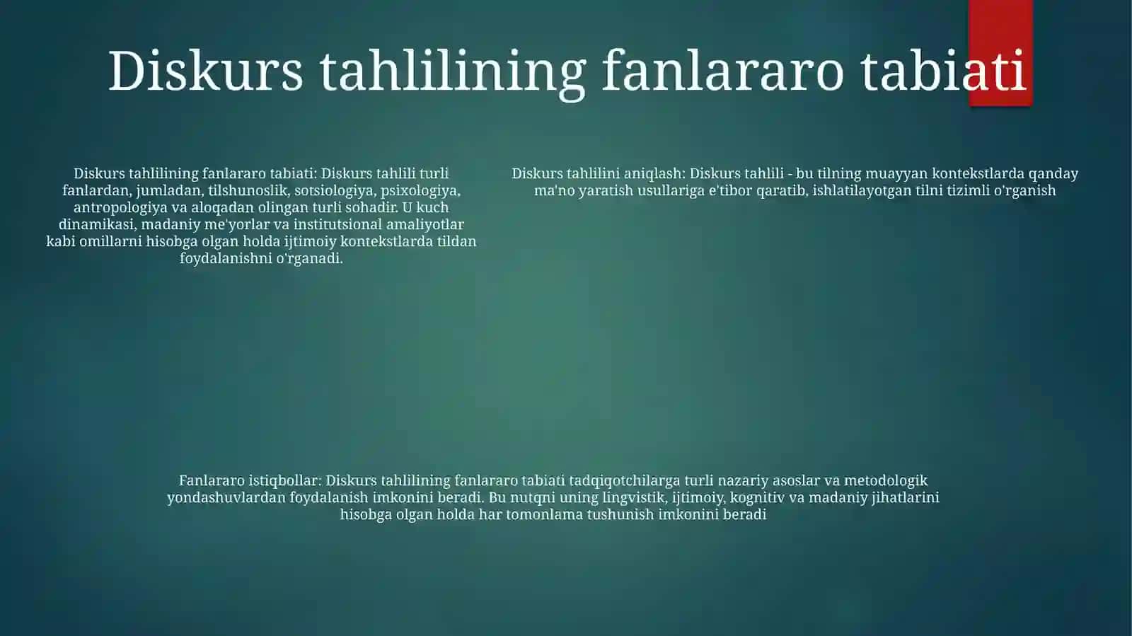 Diskurs tahlili 4