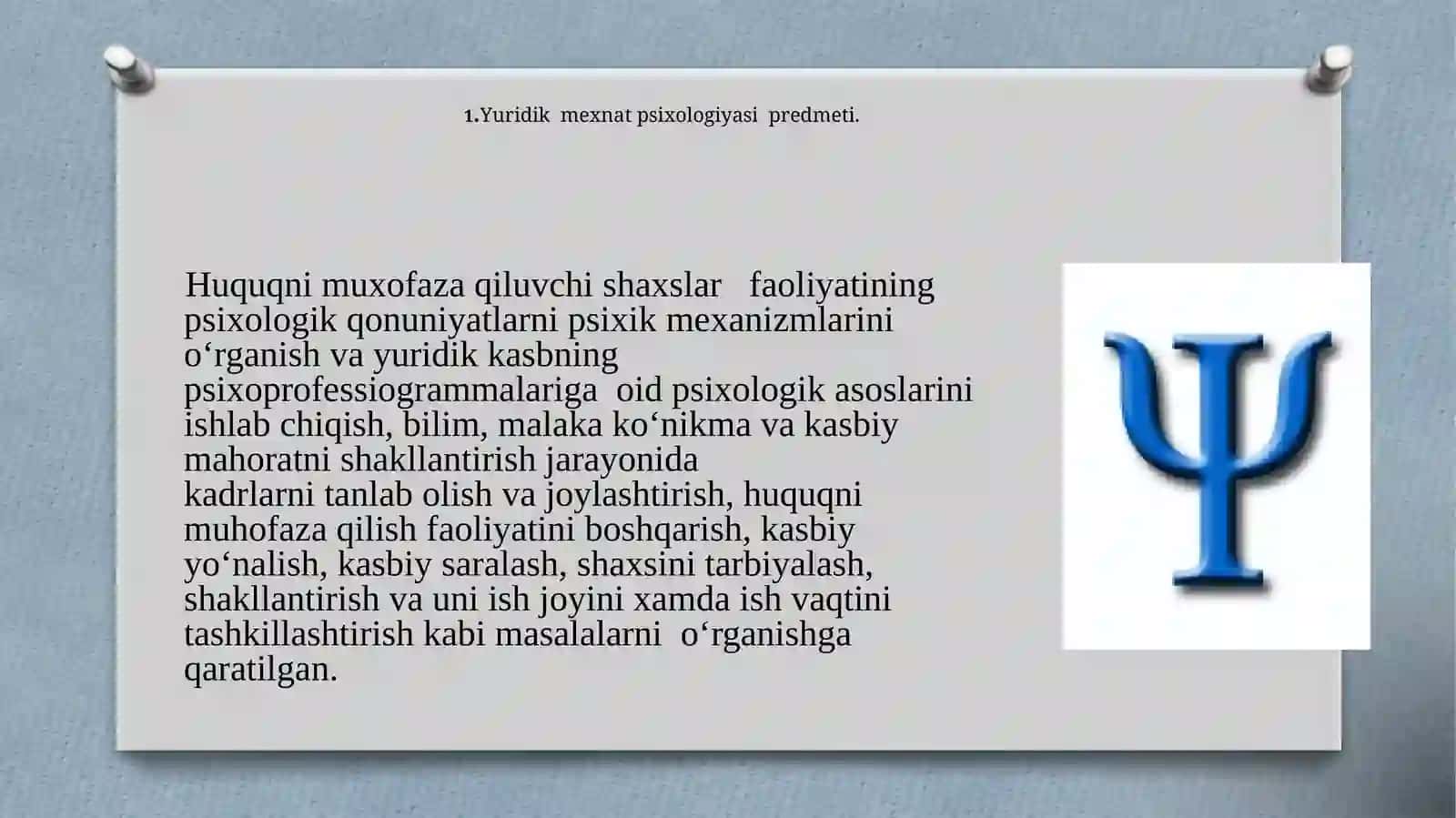 Yuridik mehnat psixologiyasi 4