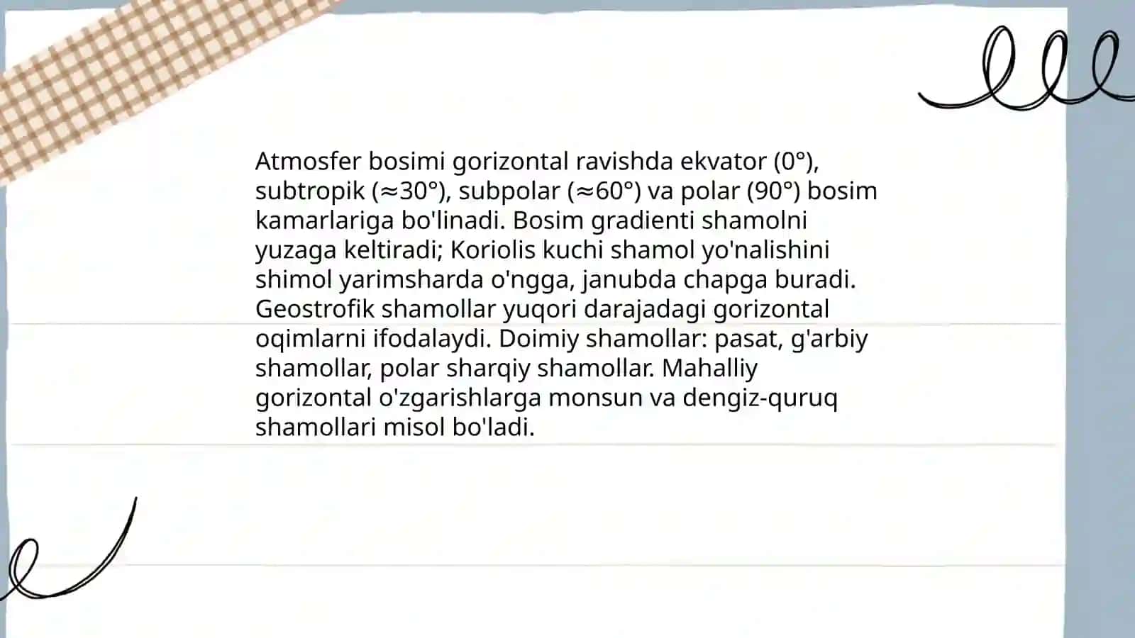 Iqlim hosil qiluvchi omillar 4
