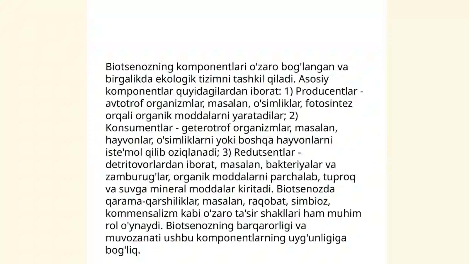 Biotsenozning ta'rifi 4