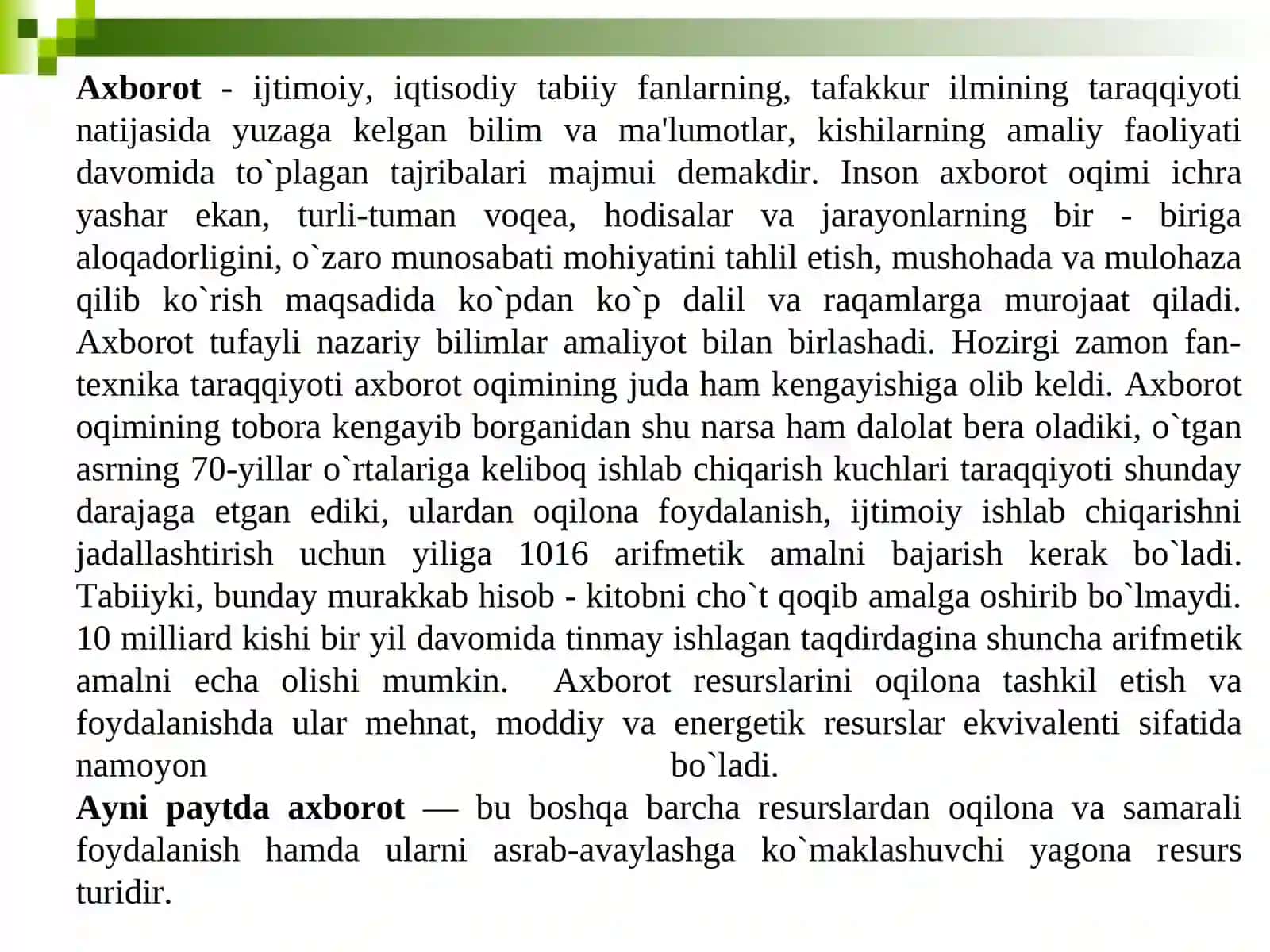 Axborot texnologiyalari va ularning turlari 4