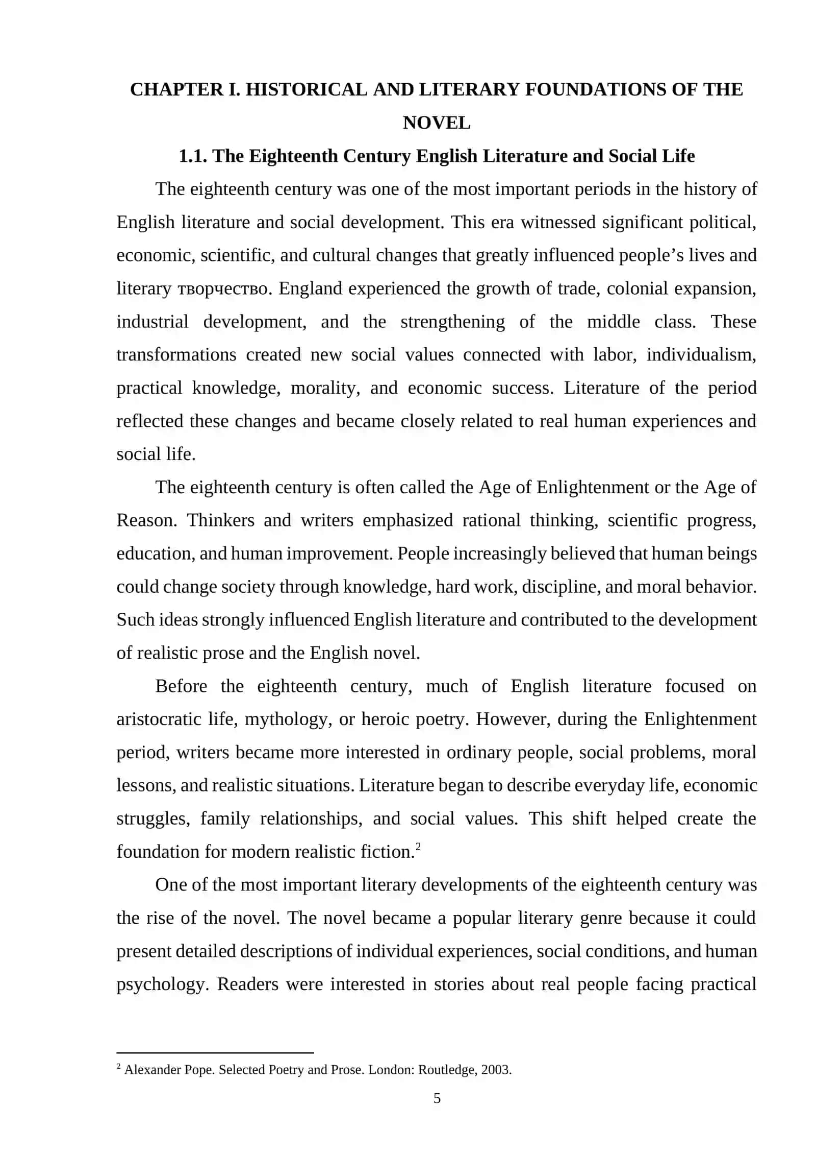 THE ARTISTIC ANALYSIS OF THE IDEAS OF HARD WORK AND PEACE IN DANIEL DEFOE`S ROBINSON CRUSOE 4