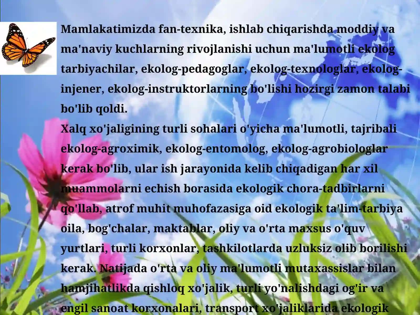 Tabiatni muhofaza qilish ta’lim tarbiyasi 4
