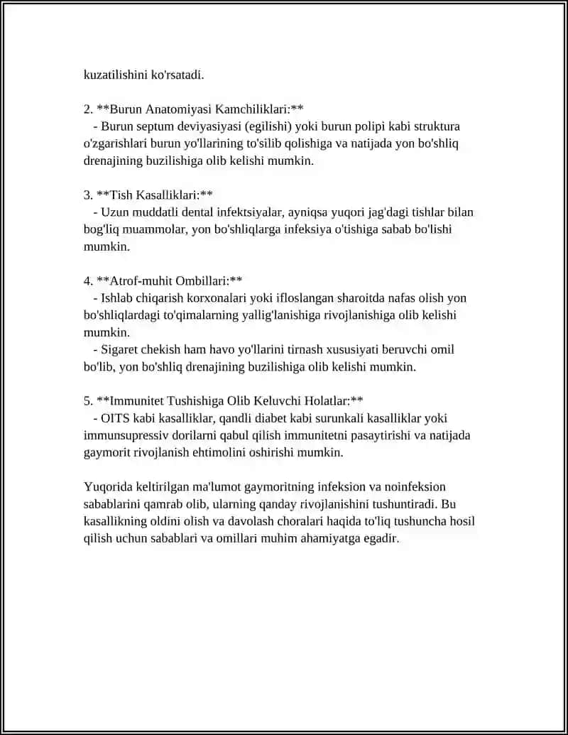 GAYMARITNING SABABLARI ASOSIY BELGILARI VA DAVOLASH TAMOYILLARI 4
