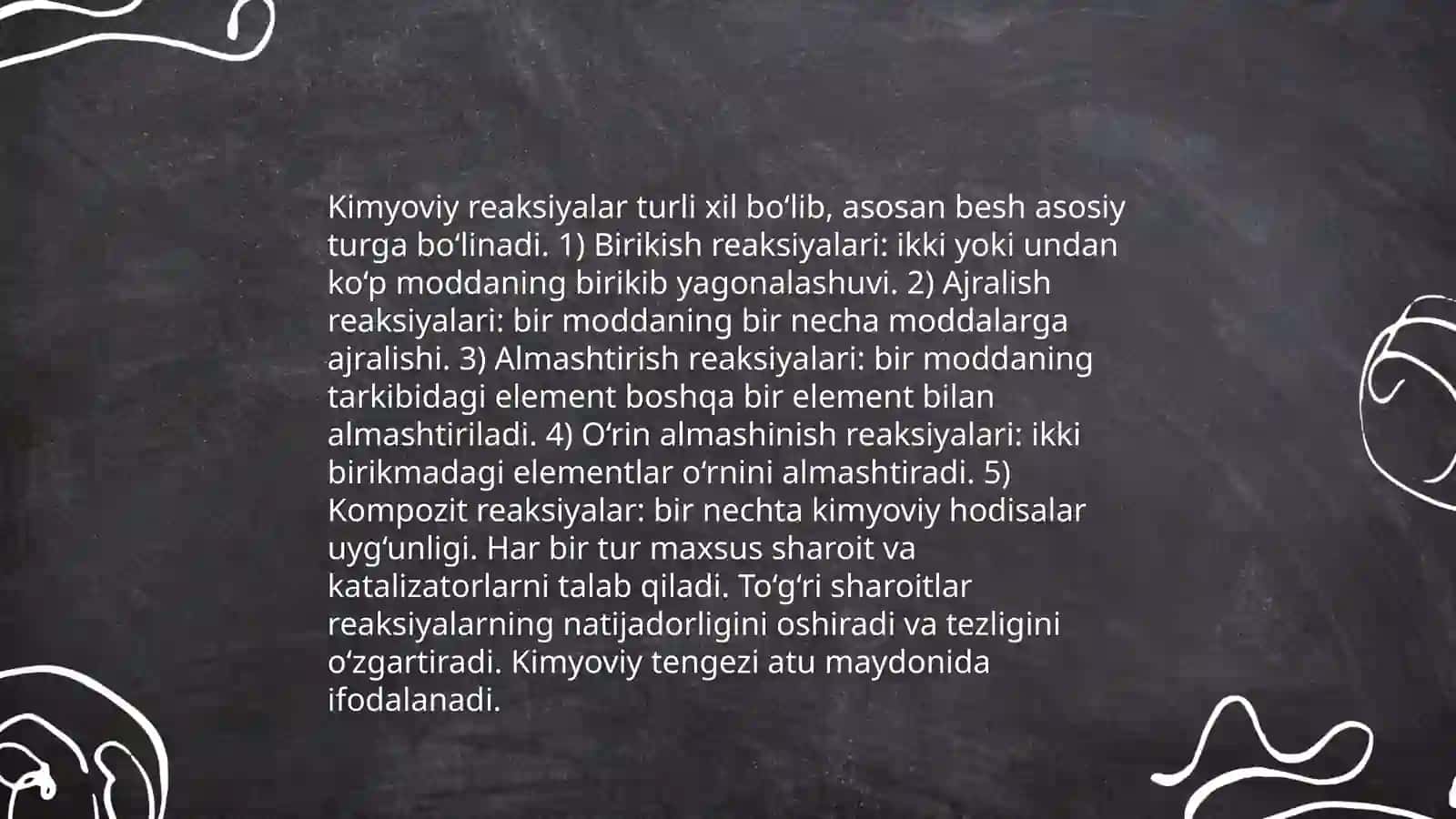 Kimyoviy texnologiyaning asosiy tushuncha va ko'rsatkichlari 4