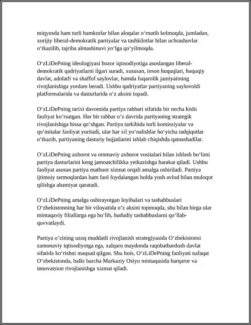 Oʻzbekiston Liberal Demokratik Partiyasi 4