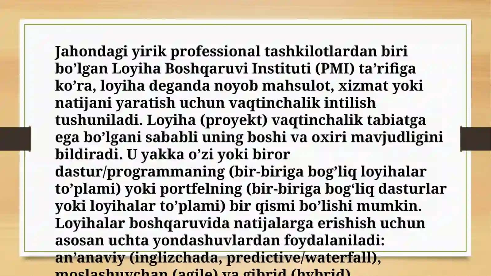 Loyihalarni nazorat qilish va monitoring qilish bosqichlari 4